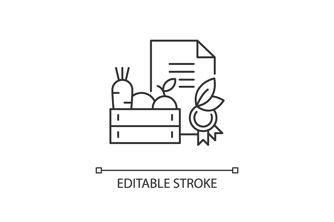 Agriculture related linear icons set for dark and light mode