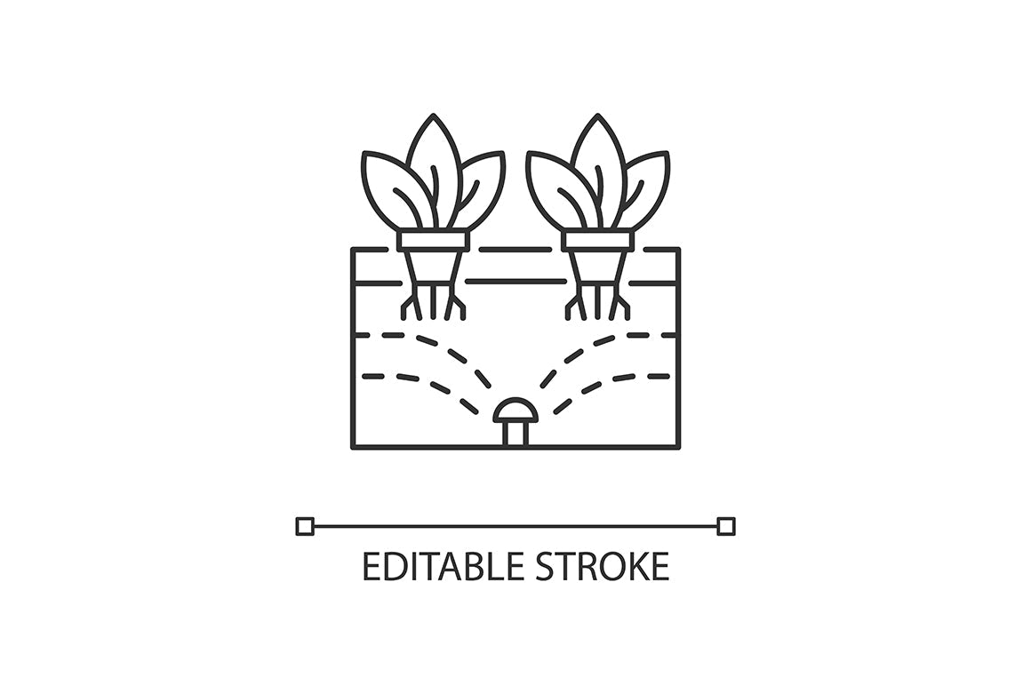 Agriculture related linear icons set for dark and light mode