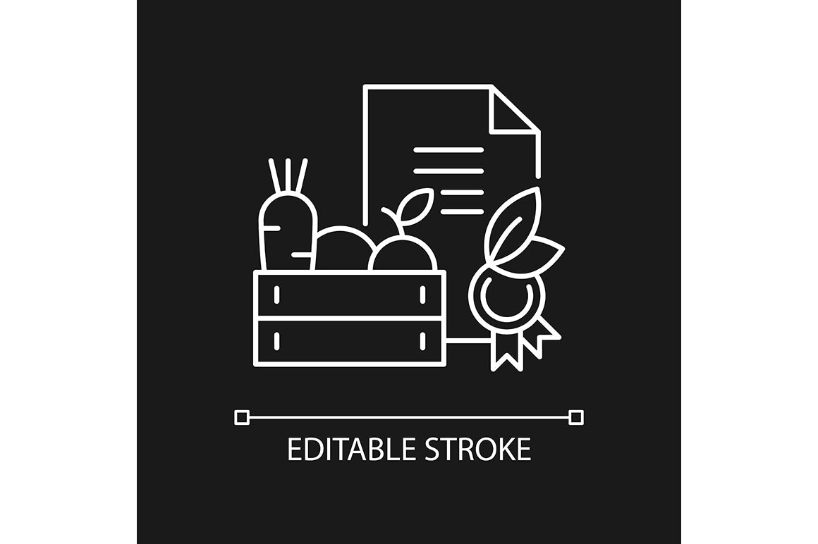 Agriculture related linear icons set for dark and light mode