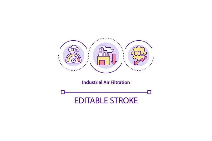 Air Pollutants Monitoring Icons Bundle