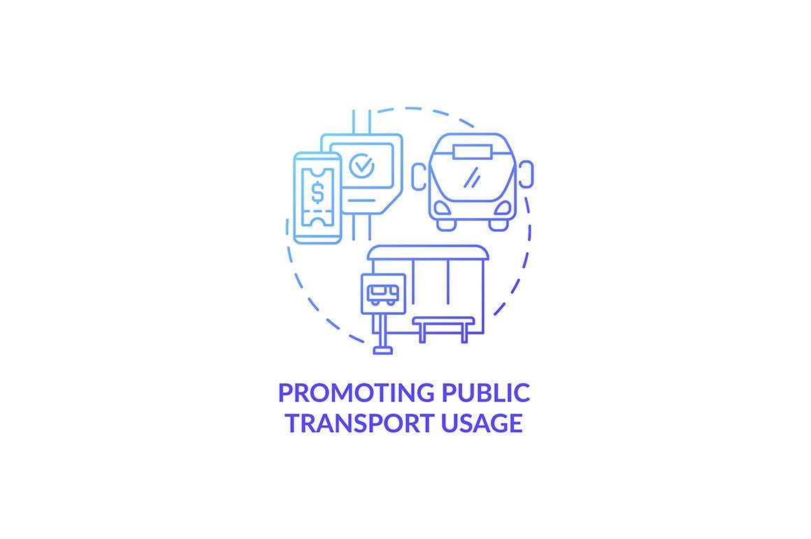 Air pollution prevention concept icons bundle