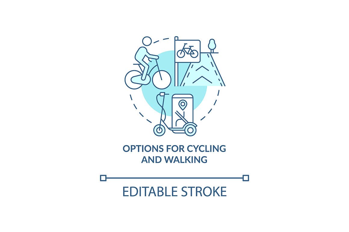Air pollution prevention concept icons bundle