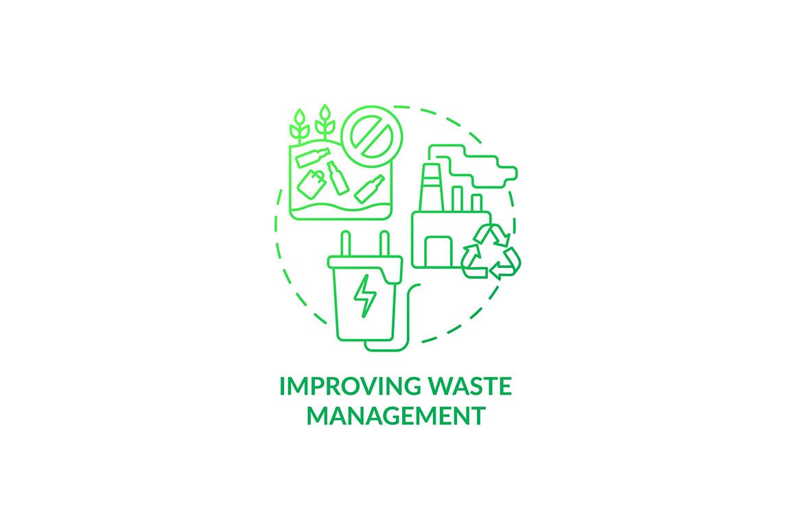 Air pollution prevention concept icons bundle