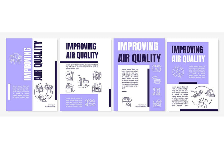 Air pollution reduction brochure templates