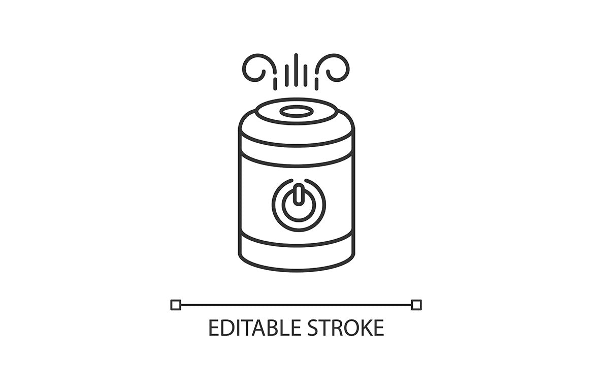 Air Purifiers, Humidifiers Icons Set