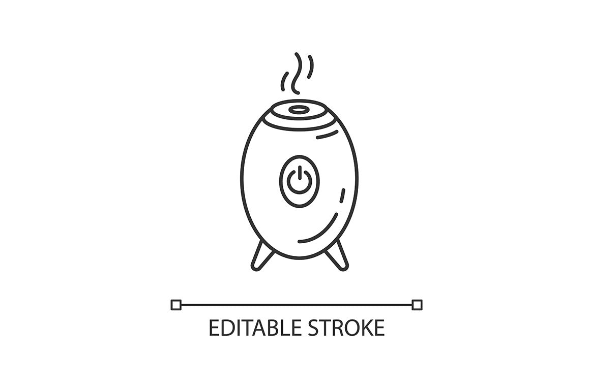 Air Purifiers, Humidifiers Icons Set