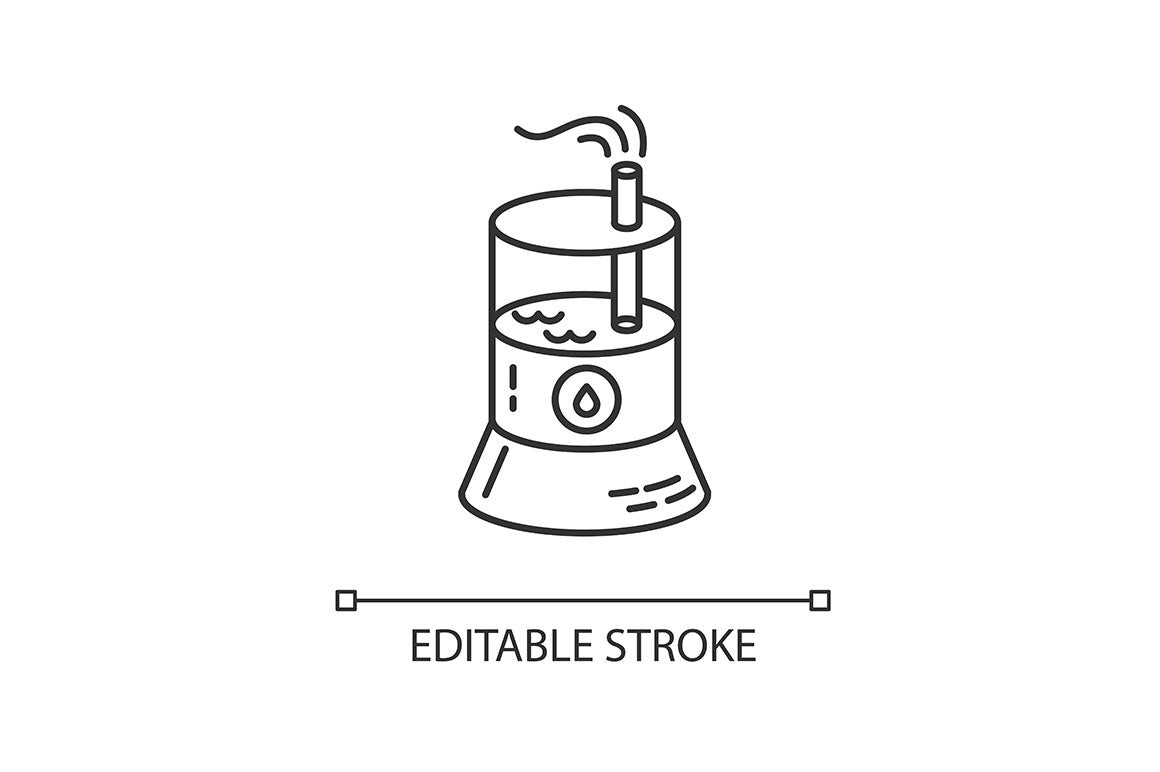 Air Purifiers, Humidifiers Icons Set