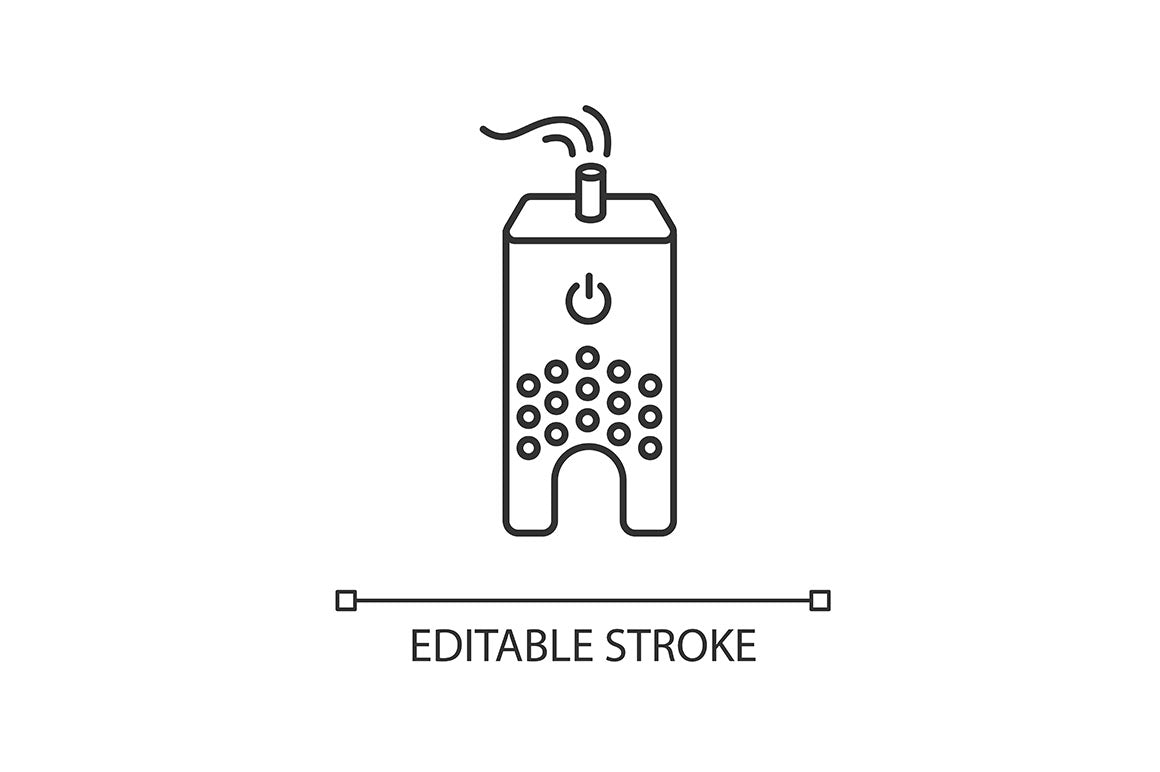 Air Purifiers, Humidifiers Icons Set