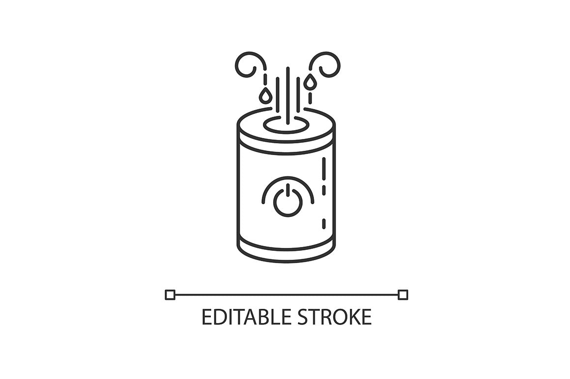 Air Purifiers, Humidifiers Icons Set