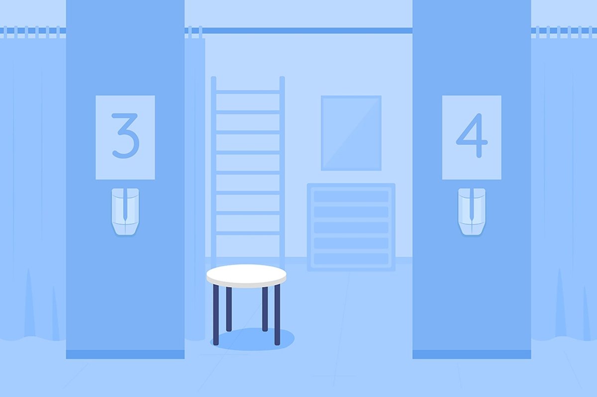 Airport place flat color vector illustrations