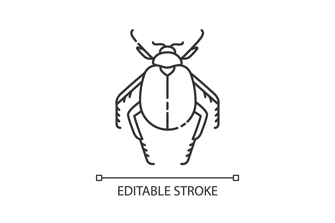 Animals pixel perfect linear icons set