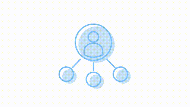 Animated account access icon. User management process. Full sized flat element 4k video footage with alpha channel. Pastel blue color contour illustration for motion graphic design and animation