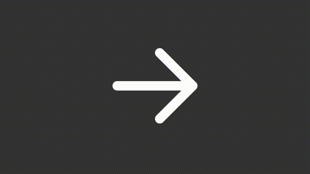 Animated next white line ui icon. Move forward arrow. Seamless loop 4k video with alpha channel on transparent background. Isolated user interface symbol motion graphic design for night mode
