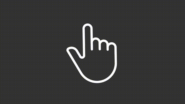 Animated zoom out white linear icon