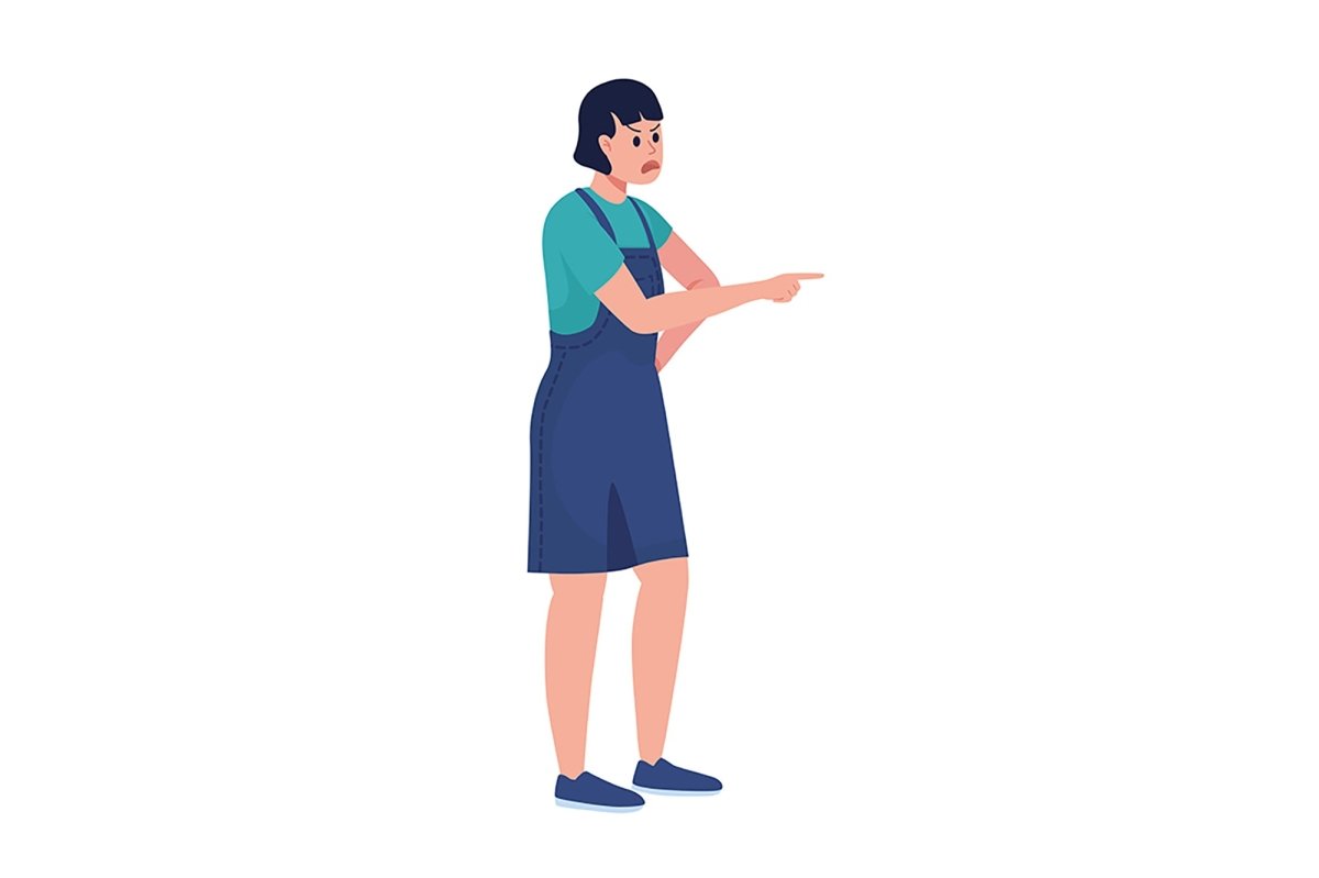 Annoyed teenagers characters set