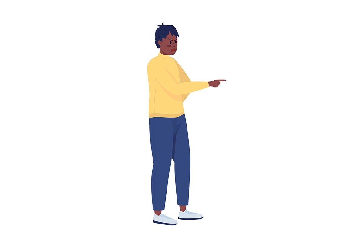 Annoyed teenagers characters set