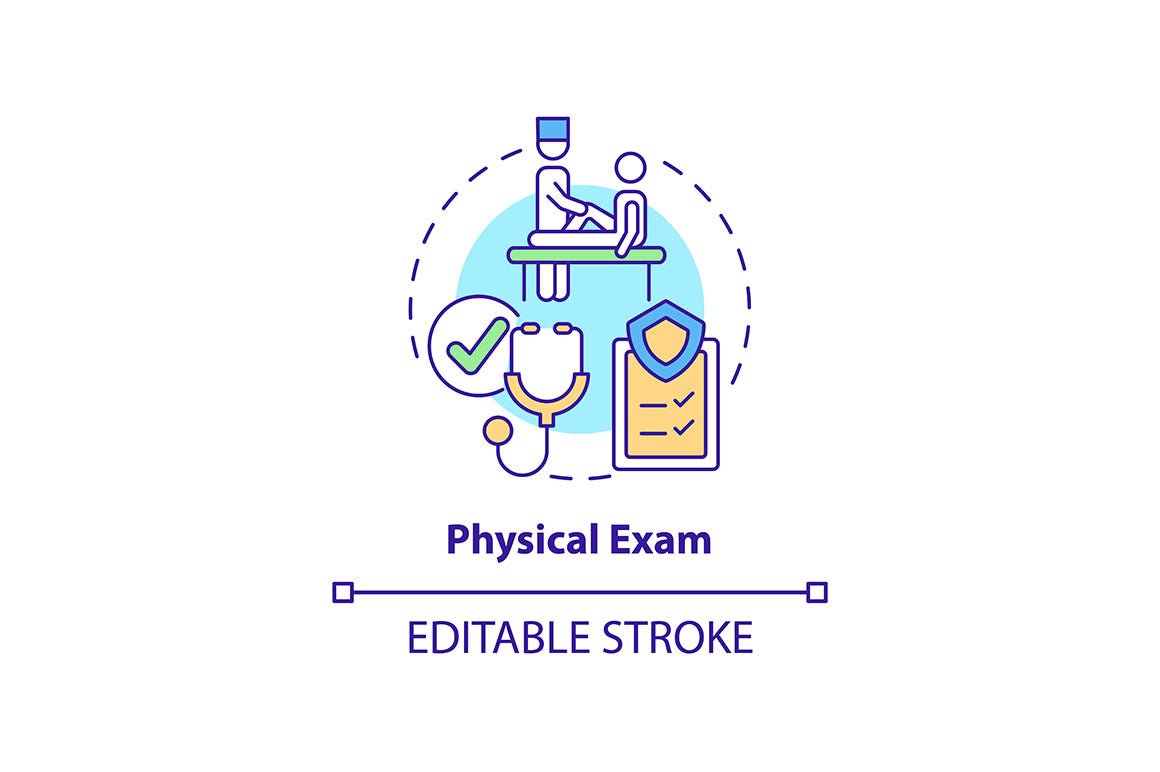 Annual Checkup Concept Icons Bundle
