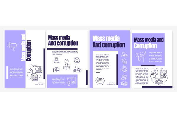 Anti corruption activitties brochure templates bundle