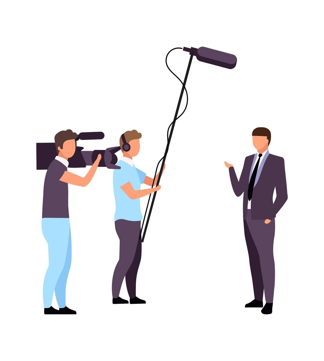 Anti-government demonstration flat concept vector illustration set