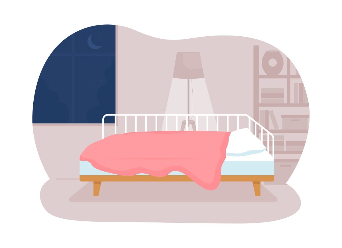 Apartment room 2D vector isolated illustration set