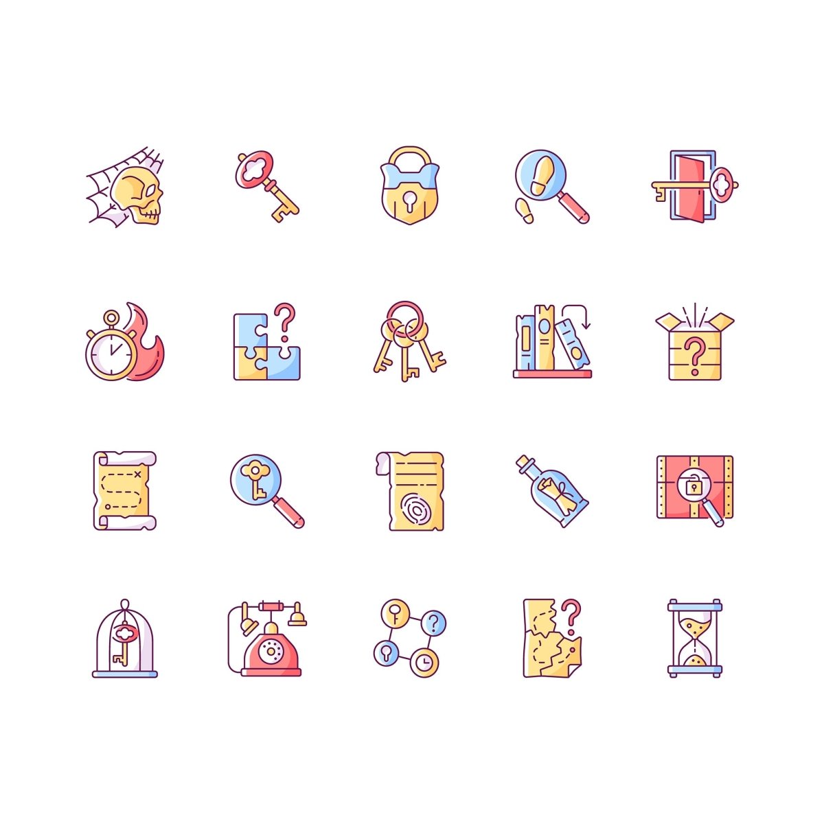 Asia Travel Icons bundle