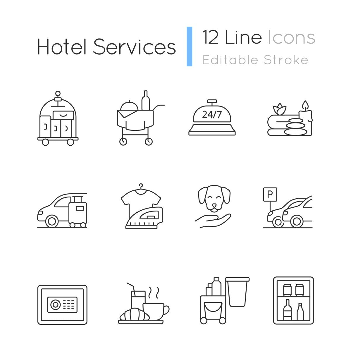 Asia Travel Icons bundle