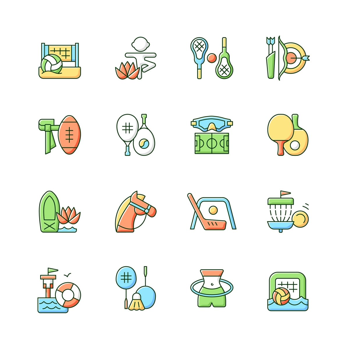 Asia Travel Icons bundle
