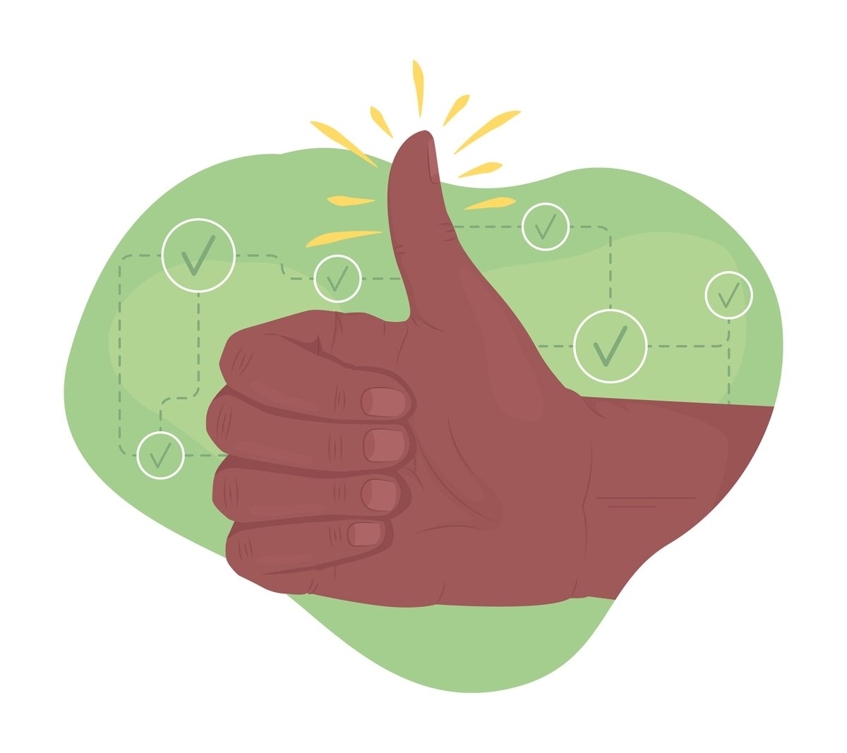 Assessment 2D vector isolated illustration set