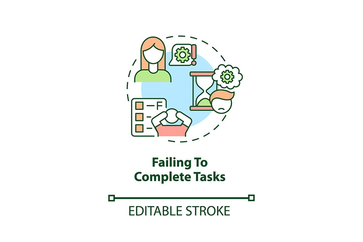 Attention deficit and hyperactivity disorder concept icons bundle