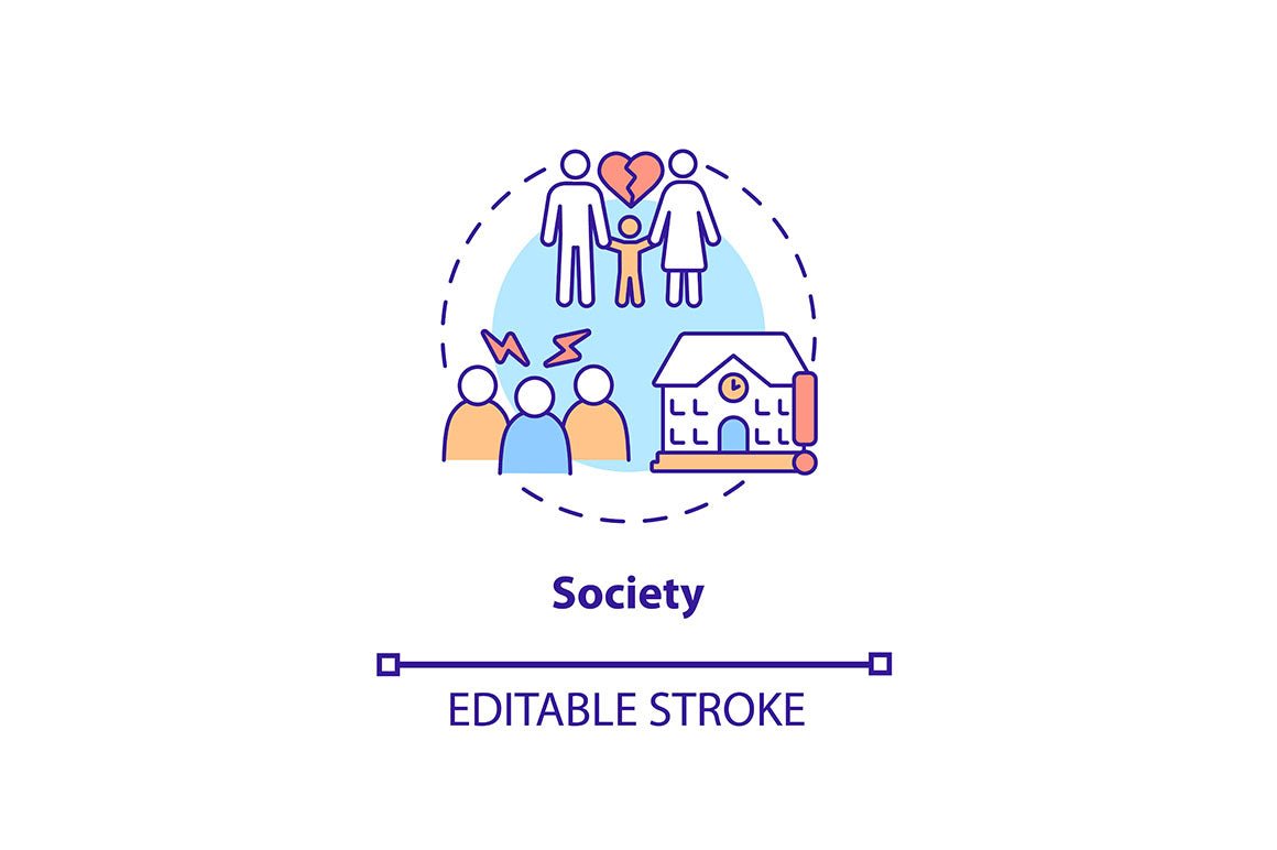 Attention deficit and hyperactivity disorder concept icons bundle