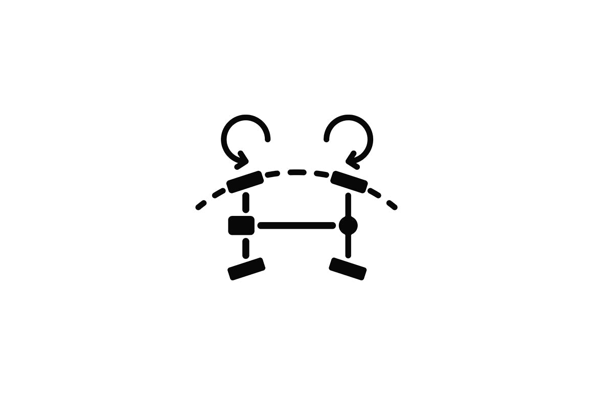 Auto racing black glyph icons set on white space