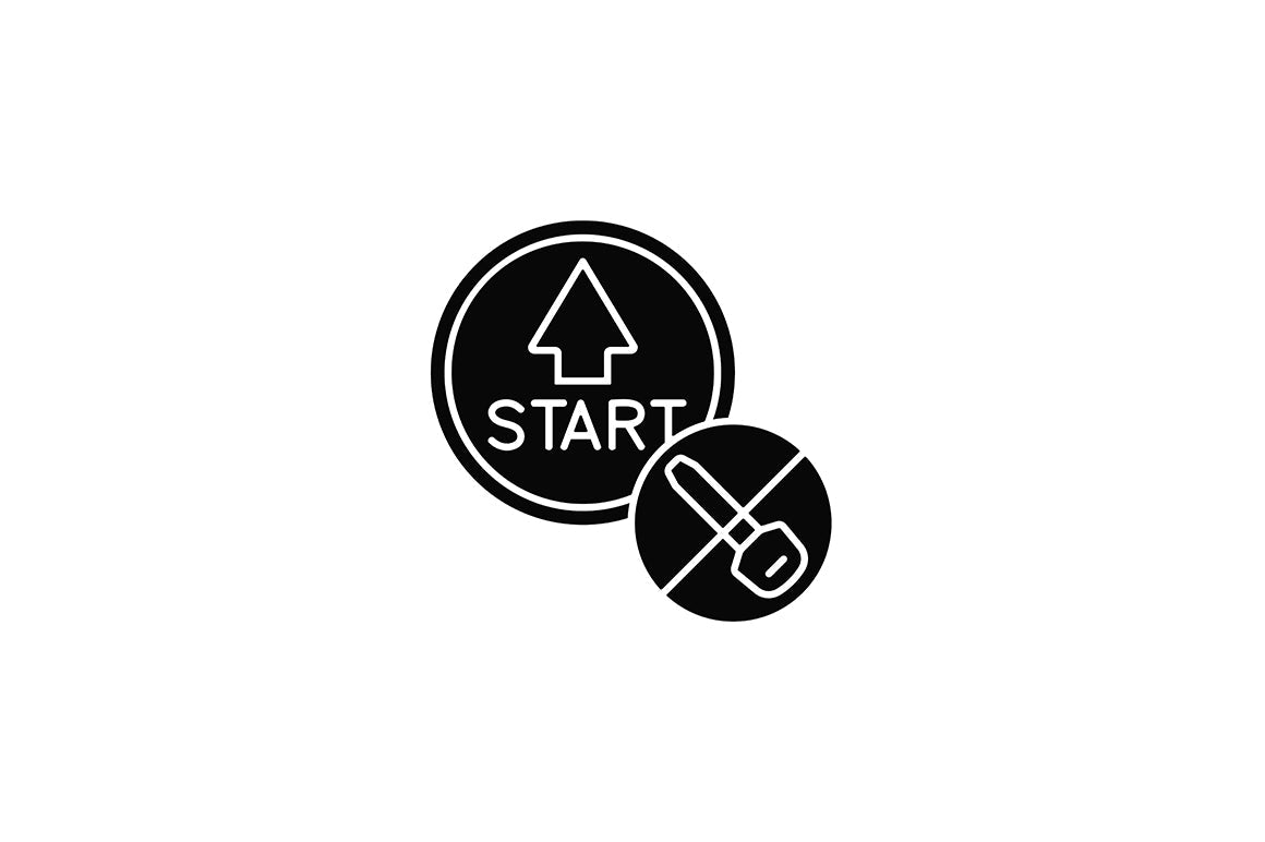 Auto racing black glyph icons set on white space
