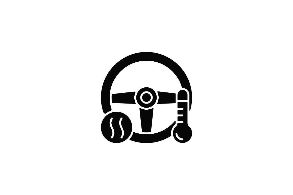 Auto racing black glyph icons set on white space