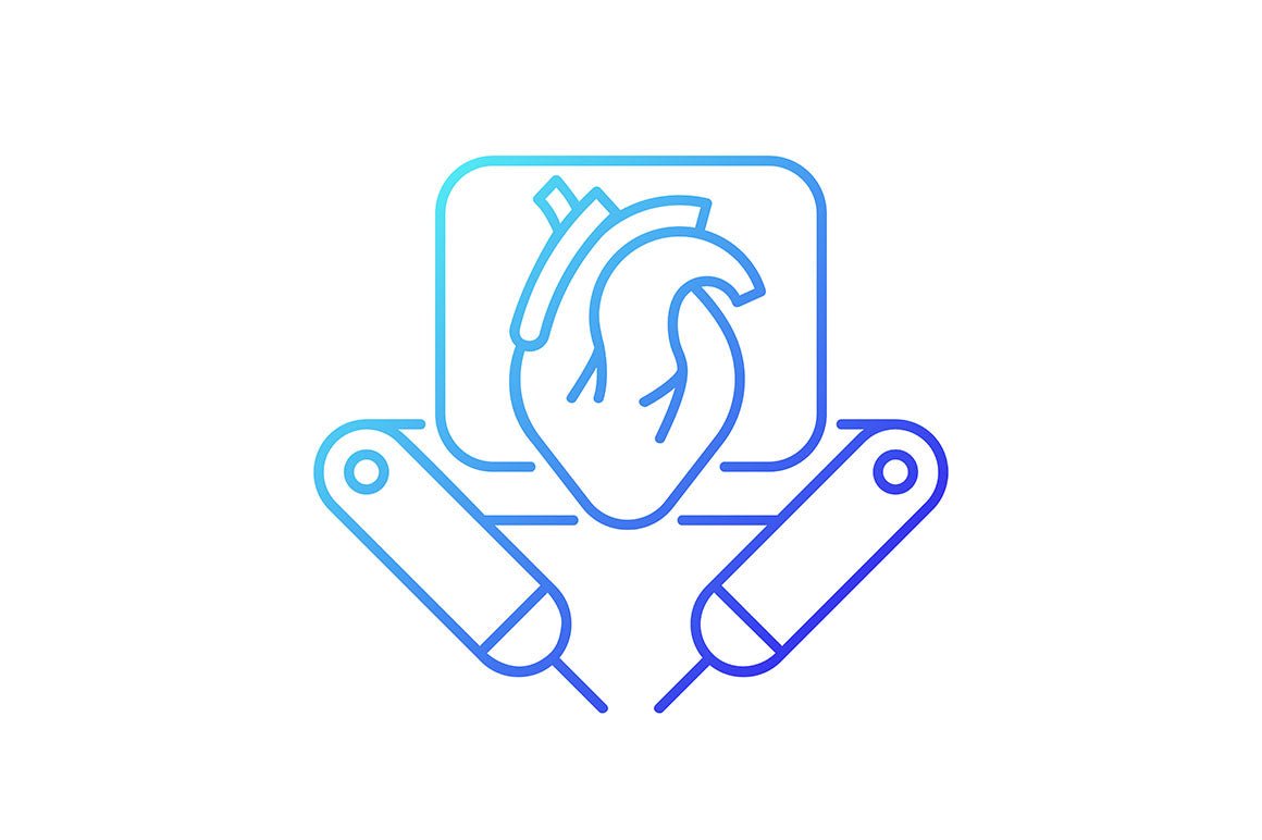 Automation gradient icons set for dark and light mode