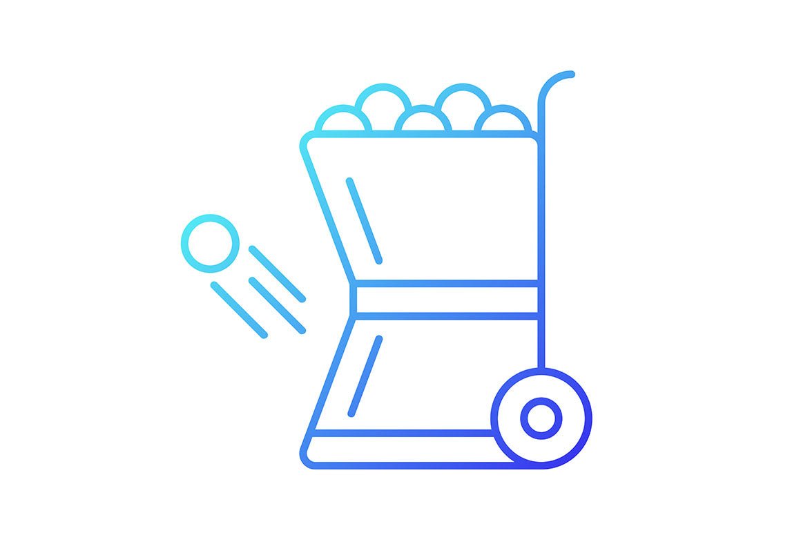 Automation gradient icons set for dark and light mode