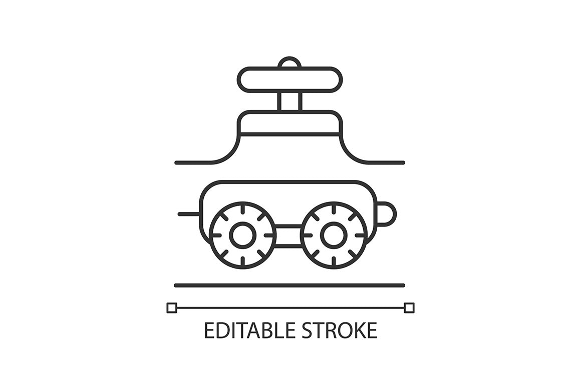 Automation linear icons set for dark and light mode