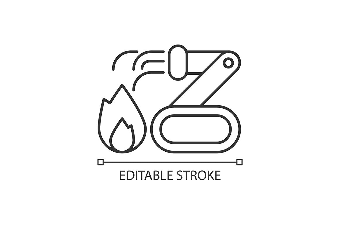 Automation linear icons set for dark and light mode