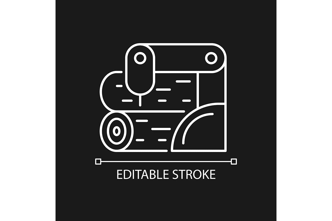 Automation linear icons set for dark and light mode