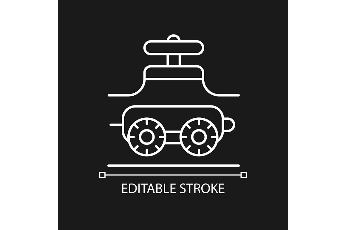 Automation linear icons set for dark and light mode