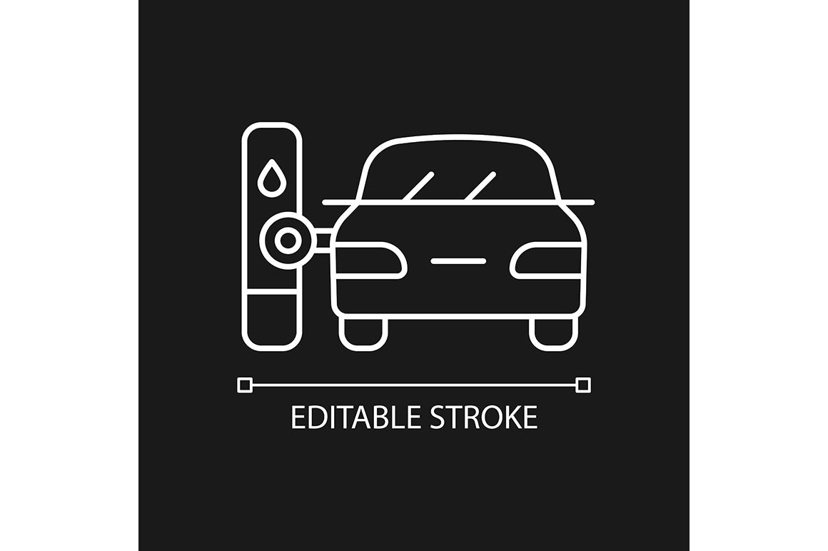 Automation linear icons set for dark and light mode
