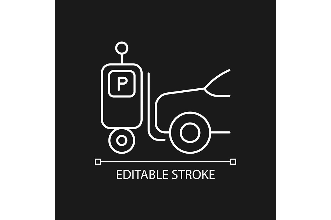 Automation linear icons set for dark and light mode