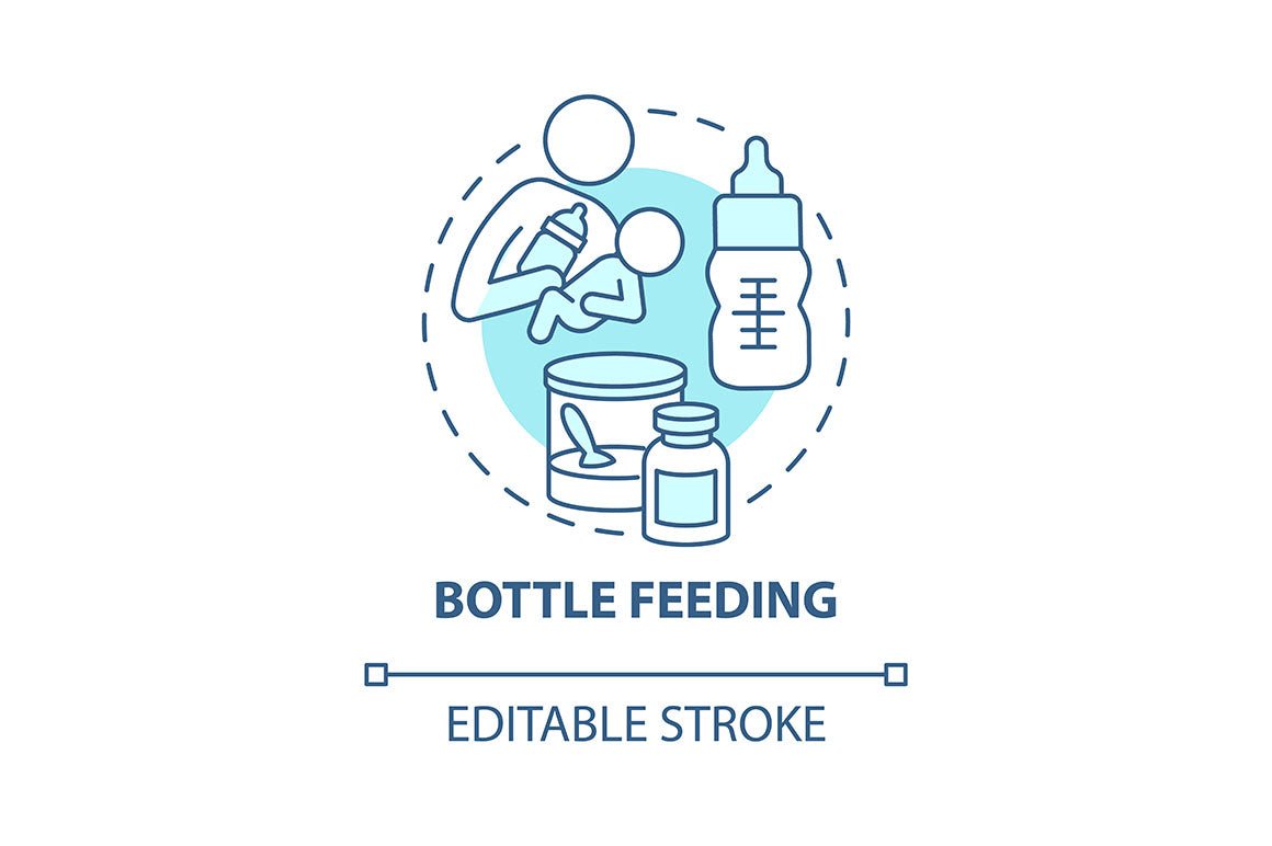 Baby health concept icons bundle