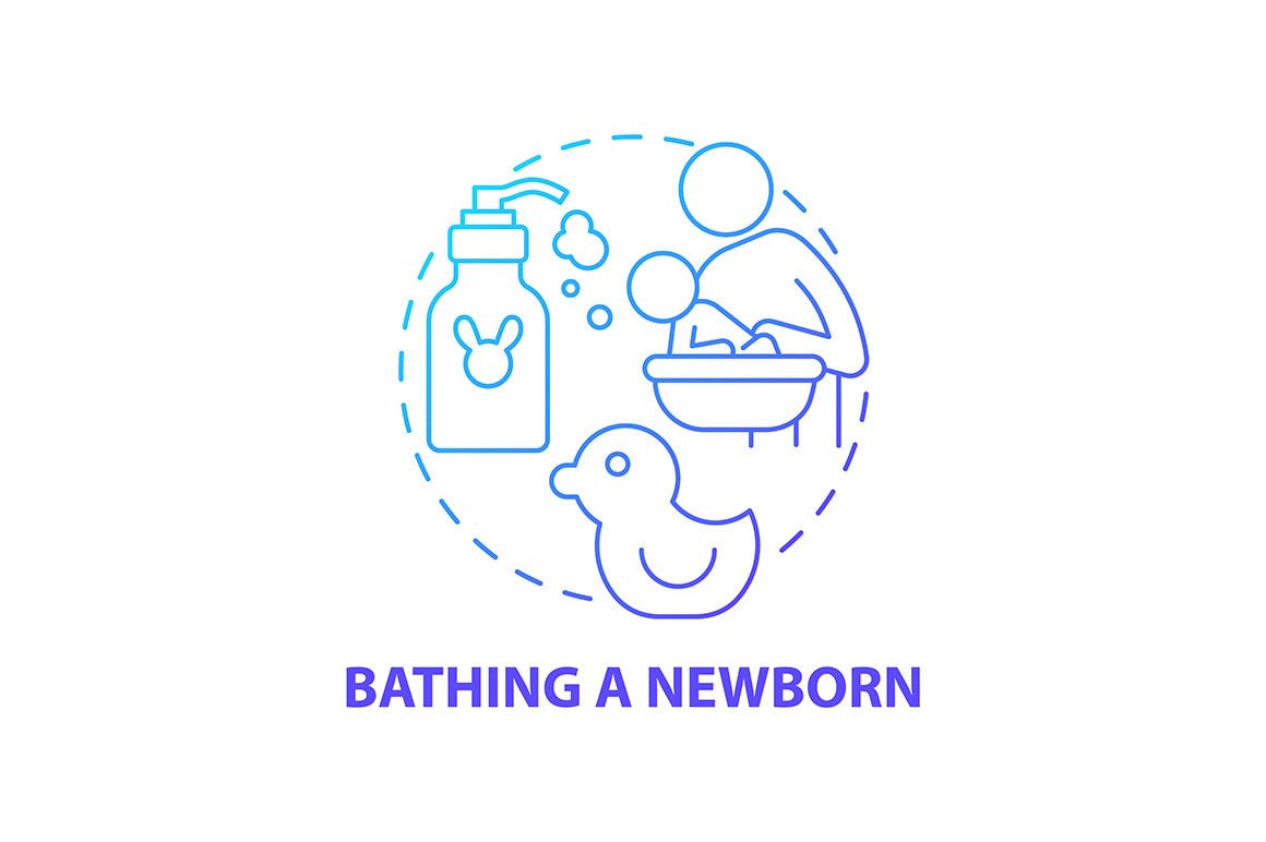 Baby health concept icons bundle