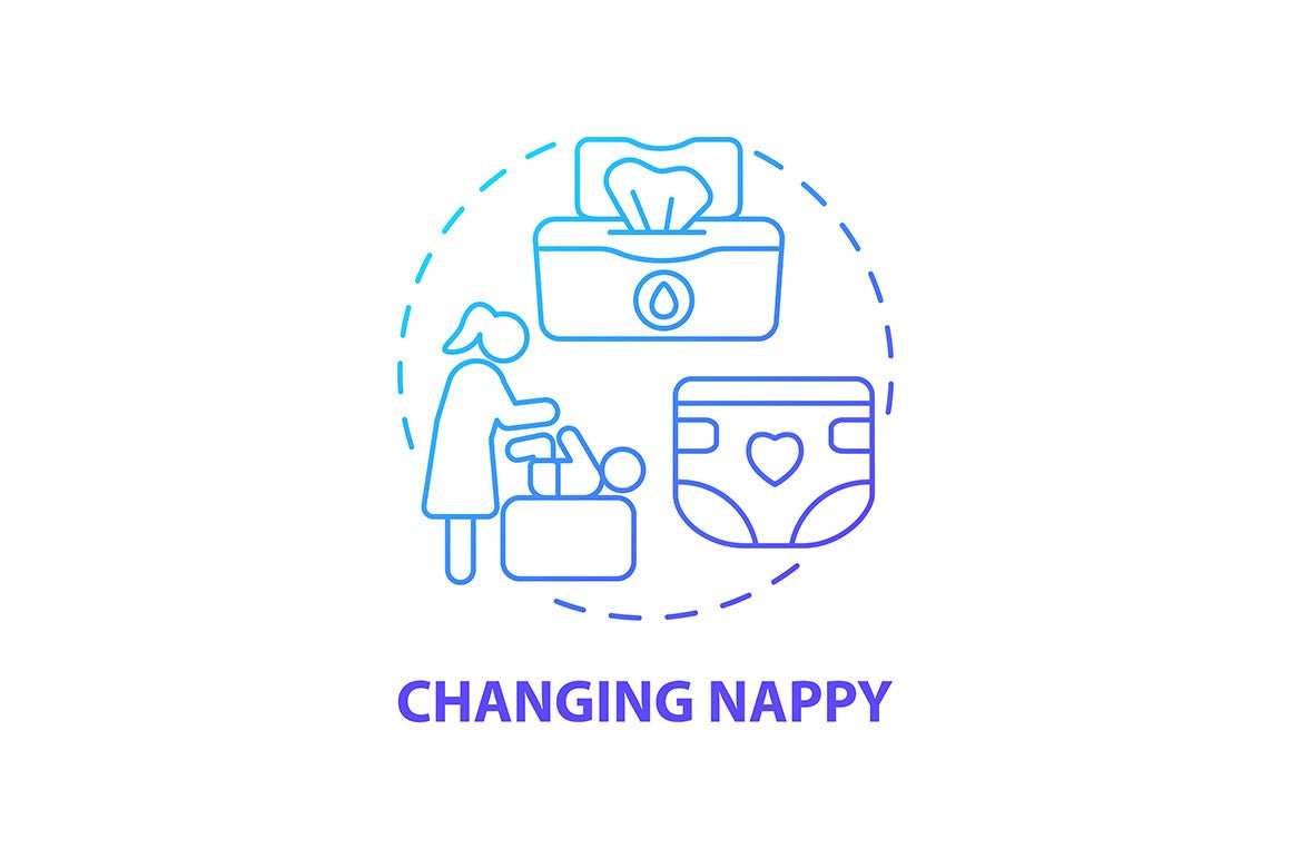 Baby health concept icons bundle