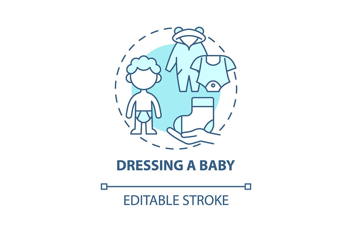 Baby health concept icons bundle