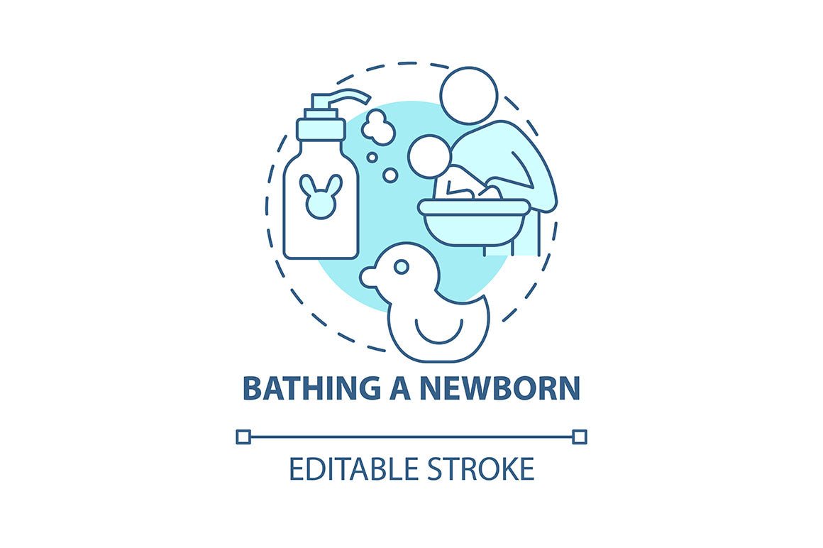 Baby health concept icons bundle
