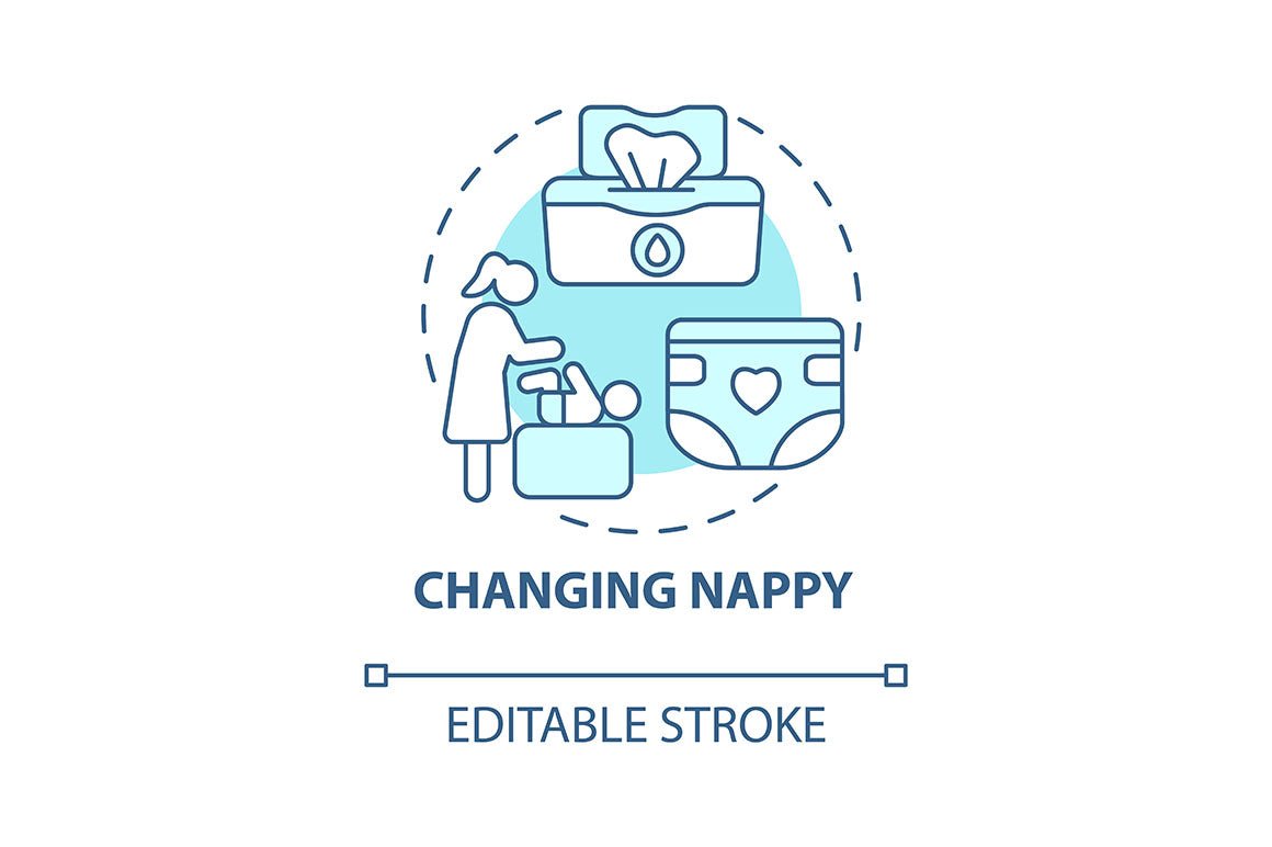 Baby health concept icons bundle