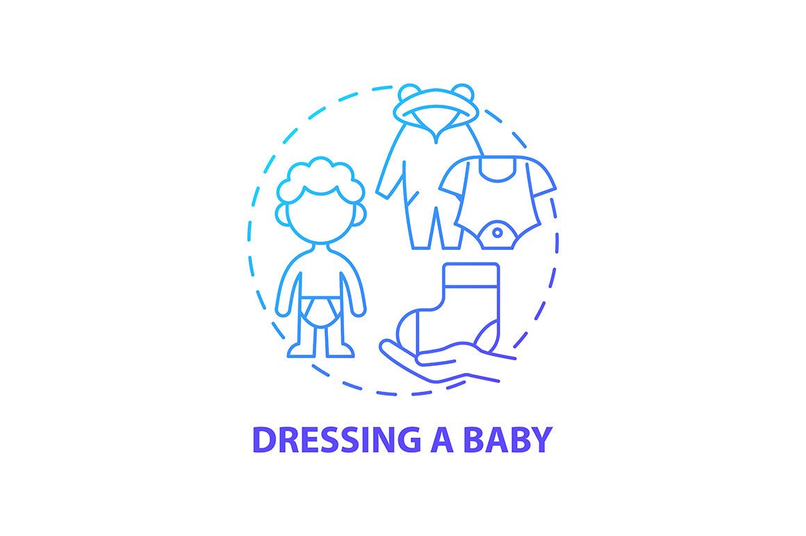 Baby health concept icons bundle
