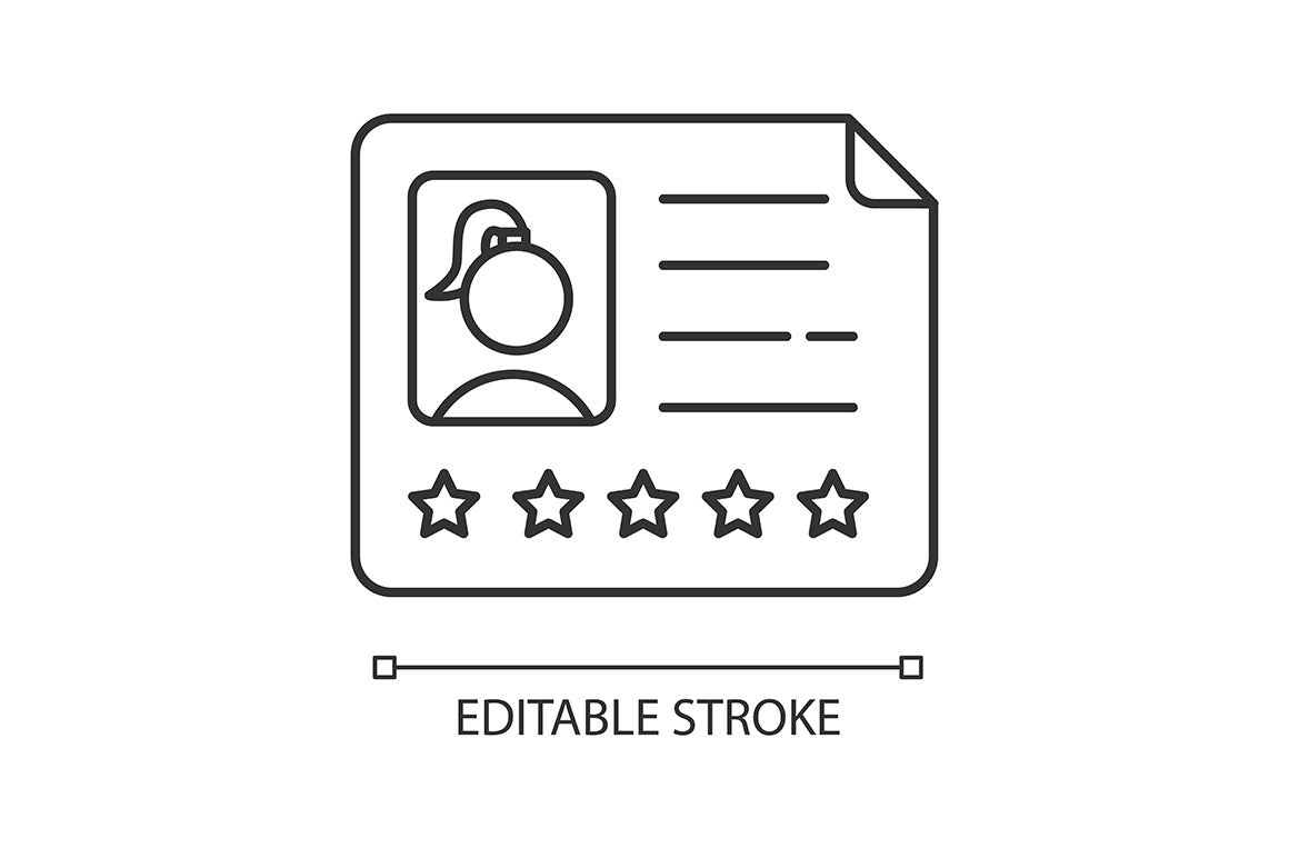 Babysitter service pixel perfect linear icons set