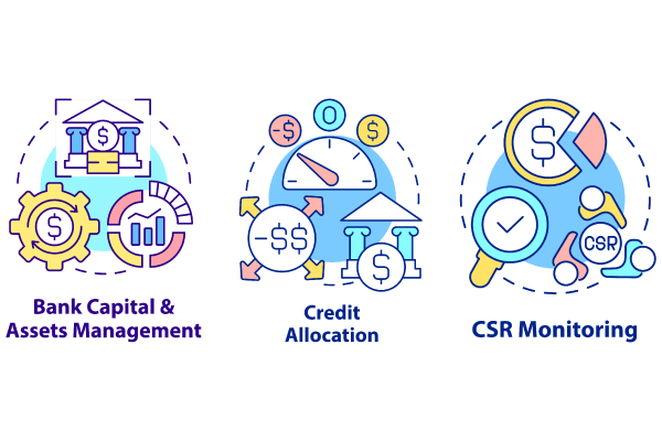 Bank Regulation Concept Icons Bundle